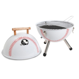 Griglia a Carbone Rotonda a Forma di Pallone da Calcio da 12 Pollici <span class=keywords><strong>per</strong></span> Barbecue e Affumicatura - Product Image 1