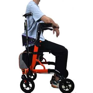 Vente en gros Médical Pliable Standard 4 Roues Aide à la marche avec roue Aides à la marche en aluminium - Product Image 4