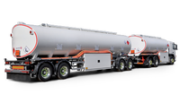 Superlink Interlink Double Full Dolly dan Semi Side Tipper Road Train Dump Trailer untuk Dijual