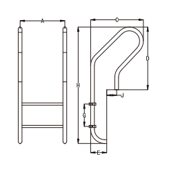 Échelle de <span class=keywords><strong>piscine</strong></span> réglable en acier inoxydable, 2/3/4/5 niveaux, Outils et accessoires pour <span class=keywords><strong>piscine</strong></span> - Product Image 2