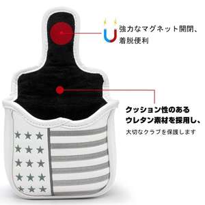 Factory Price Custom <b>Golf</b> <b>Club</b> Headcover USA Mallet Putter <b>Covers</b> <b>Golf</b> Putter <b>Head</b> <b>Covers</b> - Product Image 5