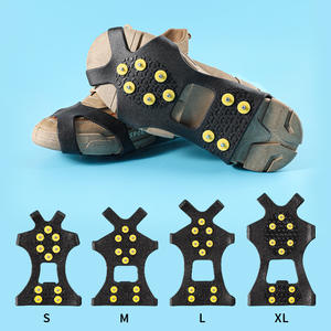 Source factory supports customized 10 nail 10 tooth ice claw anti slip <b>shoe</b> <b>covers</b> for winter outdoor sports - Product Image 2