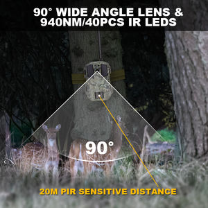 Caméra de <span class=keywords><strong>chasse</strong></span> sans fil avec <span class=keywords><strong>carte</strong></span> <span class=keywords><strong>SIM</strong></span> étanche IP66, thermique, 4G, Wifi, pour la <span class=keywords><strong>chasse</strong></span>, la surveillance de sentiers - Product Image 6