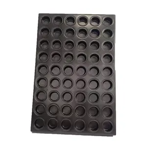 1pc Brownie Pan, Mini Square Muffin Pan Black Tin Nonstick 12 Cavities  Small Cupcake Pan Individual Brownie Mold for Baking Brownie Muffin Cupcake