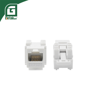 GETEKnet OEM ODM Connecteurs <span class=keywords><strong>RJ45</strong></span> UTP Cat6a Blancs, Jack Modulaire Keystone <span class=keywords><strong>RJ45</strong></span> pour Pièces Télécom - Product Image 1