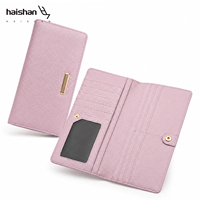 Dompet Wanita Model Baru, Panjang, Bukaan Terbuka, Tipis, Modis, dengan Kantong Koin untuk Wanita Muda