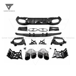 Diffuseur arrière en PP style <span class=keywords><strong>A45</strong></span> AMG avec tuyau d'échappement pour Mercedes Benz Classe A W177 A180 A200 <span class=keywords><strong>A35</strong></span> 2019-2021 - Product Image 6