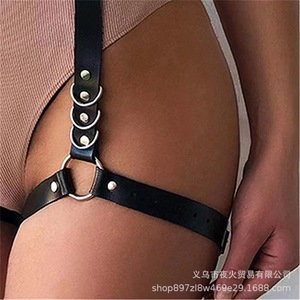 Venta directa de fábrica de lencería de cuero estilo europeo y americano, productos íntimos para parejas, artículos de cuero para piernas a la moda. - Product Image 4