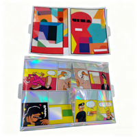 Sac Cali en mylar holographique à impression numérique Sac façonné et découpé Sacs en mylar personnalisés pour bandes dessinées
