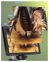 Mikroskop Digital 10-inci HD Perbesaran 1500x untuk Perbaikan Ponsel, Perhiasan, dan Inspeksi Produk