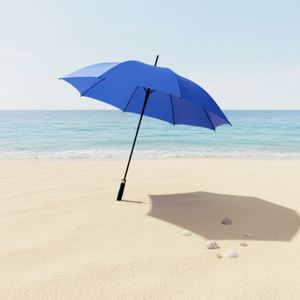Parapluie de golf manuel en gros d'usine avec impressions de logo personnalisées, parapluie promotionnel extra large à manche droit - Product Image 4