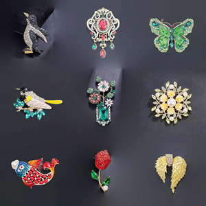 Weiman strass di <span class=keywords><strong>cristallo</strong></span> spille stile classico perni di <span class=keywords><strong>diamante</strong></span> in lega di zinco per matrimoni feste regali gioielli all'ingrosso - Product Image 1
