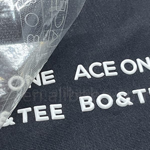 Custom 3D Screen Printed Silicone Washable Heat Transfer <strong>Labels</strong> For Clothing Brands With 3D Embossed Logo Roll Shape - Product Image 2