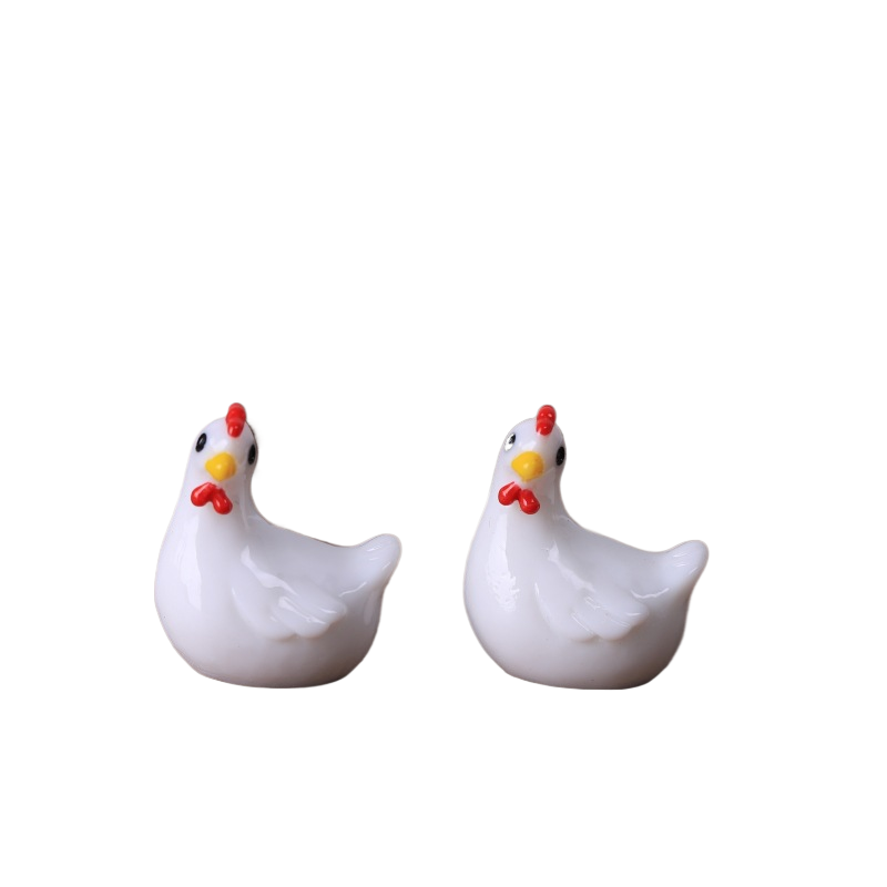 colorful White   Hen
