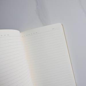 Carnet en cuir personnalisé pour cadeau d'affaires, gris, papeterie de bureau, reliure cousue en cuir PU, couverture souple A5, impression de journal intime - Product Image 5