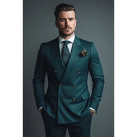 Tuxedo Homme d'Affaires Formel pour Cérémonie, Mariage, Bal de Promo - Costume Complet 2 Pièces (Veste et Pantalon)