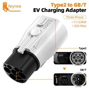 Feyree Nouvelle station de recharge pour véhicules électriques portable, adaptateur secteur de type 2 à GBT 3 phases 22 kW pour la maison avec 24 mois de garantie - Product Image 2