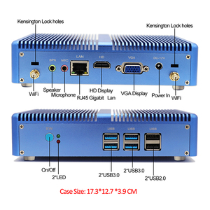 Eglobal giá rẻ nhất không quạt Mini PC Intel <span class=keywords><strong>Core</strong></span> I3-4005U 8 gam DDR3 128 gam SSD Win10 Pro cho nhà văn phòng kiosk sử dụng máy tính để bàn máy tính mini - Product Image 5