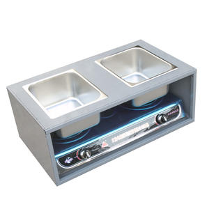 Butterfly Roasted Fragrance Commercial Deep <b>Fryer</b> Double-eye Gas Model 1513 For Food Vendors - Product Image 2