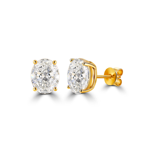 Pendientes de Oro de 14K con Diamantes de 1ct, Joyería Fina, Diamantes Cultivados en Laboratorio con Certificado IGI, Claridad DEF VS VVS - Product Image 3