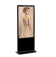 Kiosque numérique 4K sur pied IP65 de 85 pouces pour intérieur, système Android/PC, écran tactile capacitif LCD, pour centre commercial et ascenseur