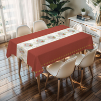 Nappe carrée grise douce au design élégant, nappe en plastique pour table basse, nappe pour table à manger intérieure