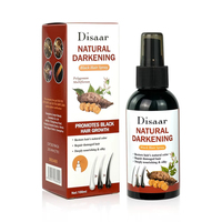 Disaar Polygonum Multiflorum Huile d'Amande Spray Capillaire Naturel pour Noircissement et Réparation des Dommages, Restauration de la Couleur, Cheveux Noirs