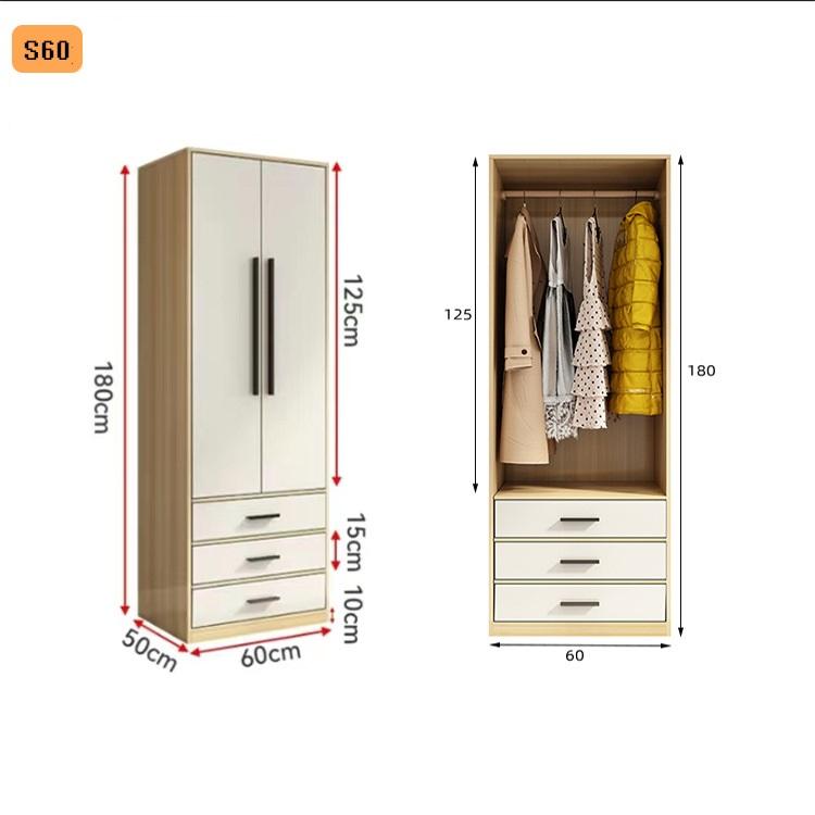 S60 color nogal alto 180 ancho 60 fondo 50