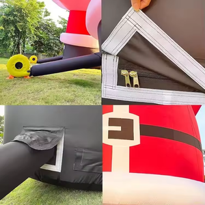 ซานตาคลอสเป่าลมขนาดใหญ่ ตกแต่งบ้านและสวนสำหรับเทศกาลคริสต์มาส  สุขสันต์วันคริสต์มาส - Product Image 6