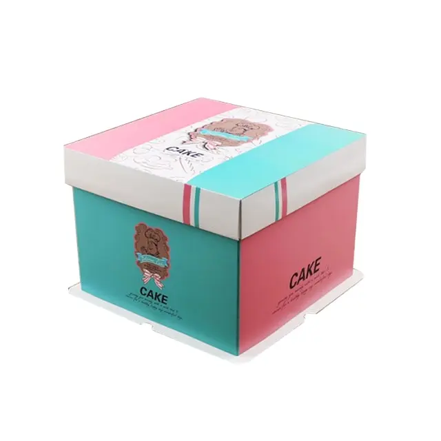 Kustomisasi Unik Produsen untuk Menyediakan Sampel Warna Istimewa Gratis Kotak Kue Kemasan Biskuit Makanan Macaron dengan Jendela