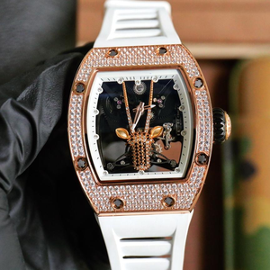 Reloj Automático de Lujo para Mujer RM 19-01, Material de Oro Rosa, Diamante Moissanita, Tourbillon, Reloj Mecánico de Moda para Mujer, Nuevo - Product Image 1