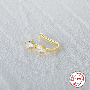 Anillo de <span class=keywords><strong>Nariz</strong></span> Falso de Plata de Ley S925 de Moda Gaby, Brazaletes de <span class=keywords><strong>Nariz</strong></span> Dorados Simples y Modernos, Sin Perforación, <span class=keywords><strong>Piercing</strong></span> de <span class=keywords><strong>Nariz</strong></span> de Serpiente - Product Image 5