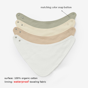 Model baru katun organik Interlock tahan air handuk kancing jepret bayi oto bayi - Product Image 3