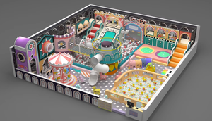 Indoor Kids Soft Playground Equipment Commercial Amusement Park <b>Play</b> Area with Slide and Ball Pool for Children - Product Image 2