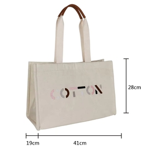 12OZ Custom Printable Canvas Tote Bags Logo Printed <b>Large</b> Capacity Colorful Shopping Cotton - Product Image 3