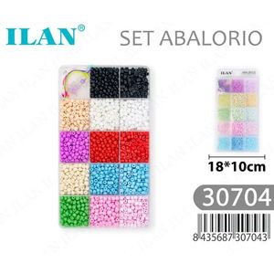 Set di perline ILAN 18x10 cm multicolore per la creazione di gioielli - Product Image 1