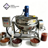 Chaudière de cuisson industrielle automatique en acier de 50-1000 L, chauffée à la vapeur, au gaz ou électriquement, avec enveloppe chauffante