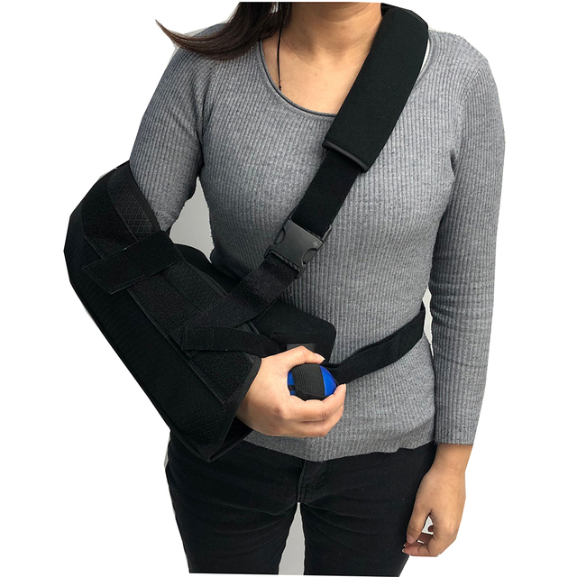 Shoulder Fracture Support Arm Sling Brace Shoulder Immobilizer with Abduction Pillow