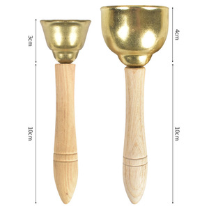 Venta al por mayor de campanas de mano musicales, campanillas, juguetes, anillo de metal, campana de mano para bebé - Product Image 4