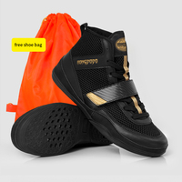 Chaussures de boxe RONGDODO en gros, en microfibre et maille, avec sangle en fibre de carbone, semelle en caoutchouc antidérapante, support de cheville montant, tailles 36-46