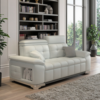 Table basse moderne carrée en tissu avec repose-pieds pour salon, chambre à coucher, hôtel ou appartement