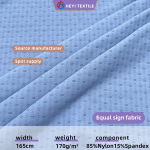 85% Nylon 15% <span class=keywords><strong>Spandex</strong></span> Đàn Hồi Dệt Vải Cho Thể Thao Nhanh Chóng Làm Khô Thoáng Khí Ướt Nhuộm Sợi Ngang Dệt Kim Đồ Lót Workwear 180gsm - Product Image 2