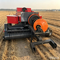 Presse à balles carrées pour tracteur agricole, équipement agricole, équipement de pressage de foin et d'ensilage, mini-presse à balles carrées compacte pour herbe