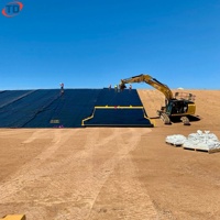 Geomembran HDPE Dam Liner 500 mikron 0,75 mm, 1 mm, 1,5 mm untuk Tambak Udang, Ikan, dan Budidaya Perikanan