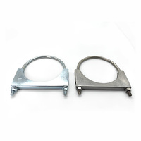 Pinces à boulon en U de silencieux de tuyau d'échappement de performance en acier inoxydable 5 "pince d'échappement pour camion