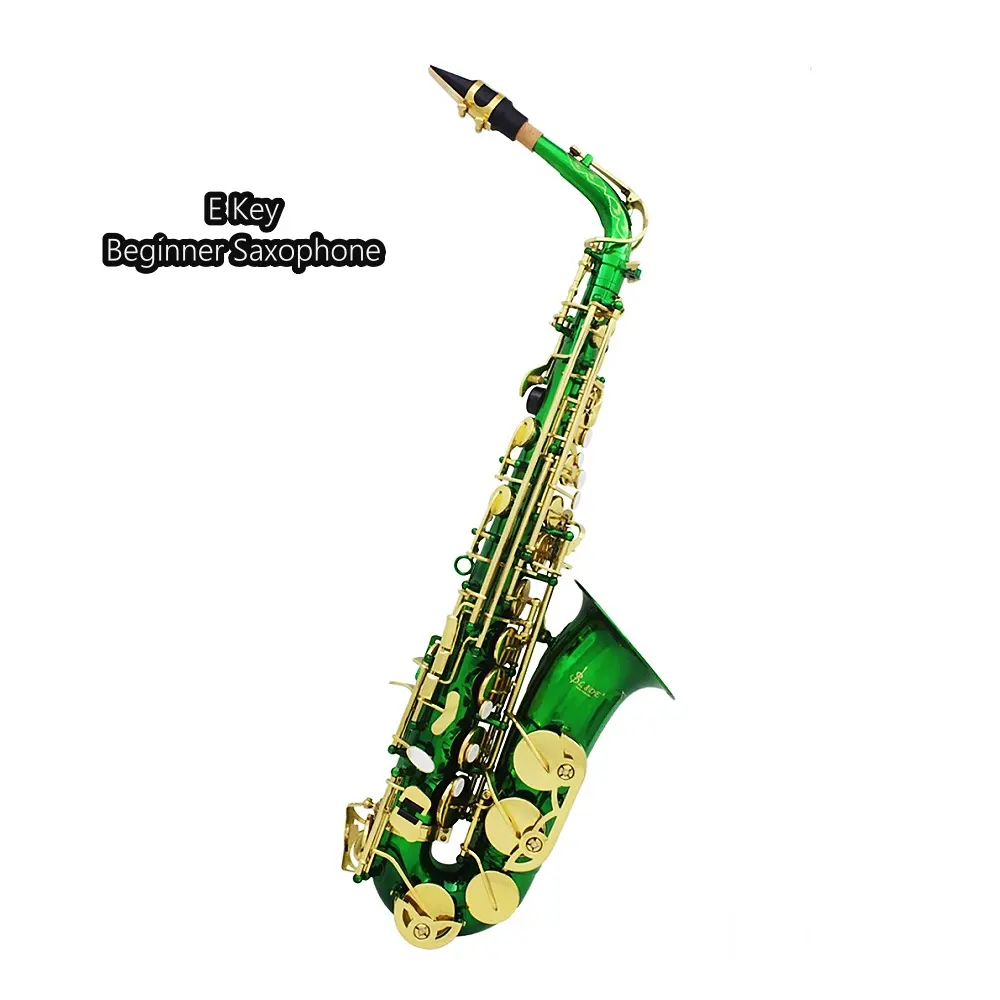 JELO GY0012 E Key sassofono Soprano strumento a fiato realizzato in ottone materiale include bocchino baritono contralto sassofono Soprano