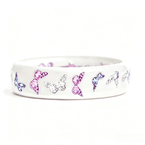 Anello a farfalla colorato per donna, anello alla moda, regalo romantico, elegante gioiello da dito - Product Image 5