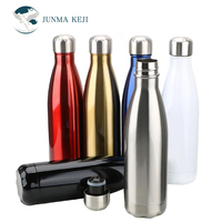 Bouteille de cola personnalisée en acier inoxydable à paroi simple, bouteille d'eau sport personnalisée en gros, gourde monocouche de 750 ml pour le randonnée