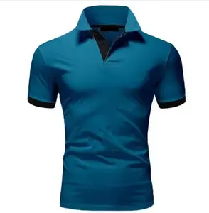 Men's POLO shirt business lapel casual half-sleeve group dress high-end slim cotton breathable short-sleeved shirt top