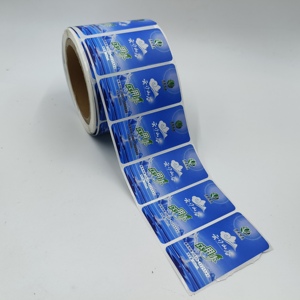 Impression d'étiquettes de bouteilles d'eau minérale double face personnalisées, autocollantes, de haute qualité, imperméables, résistantes à l'huile, finition brillante PET+PP - Product Image 5